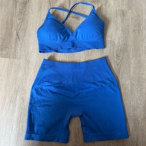 YoungLA Vibrant Blue Sports Bra Set